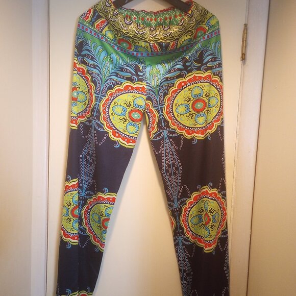 Boho pants multi color design size L New!! - Picture 1 of 7